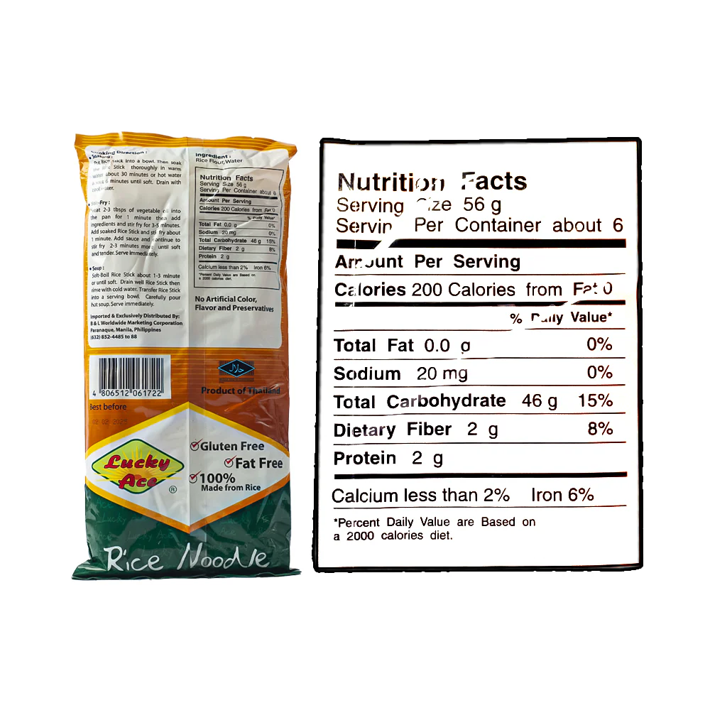 Lucky Ace Rice Stick Noodle Large 375g - Image 3