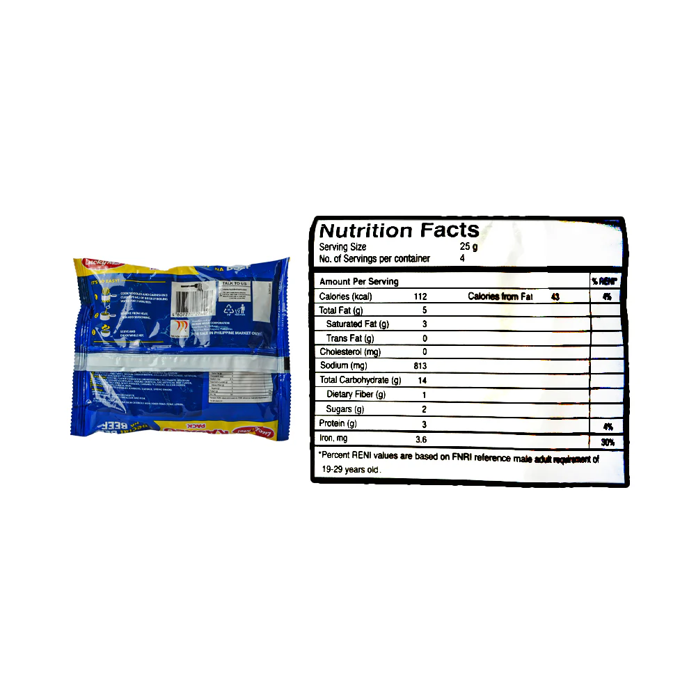 Lucky Me Instant Noodles Beef 100g - Image 3