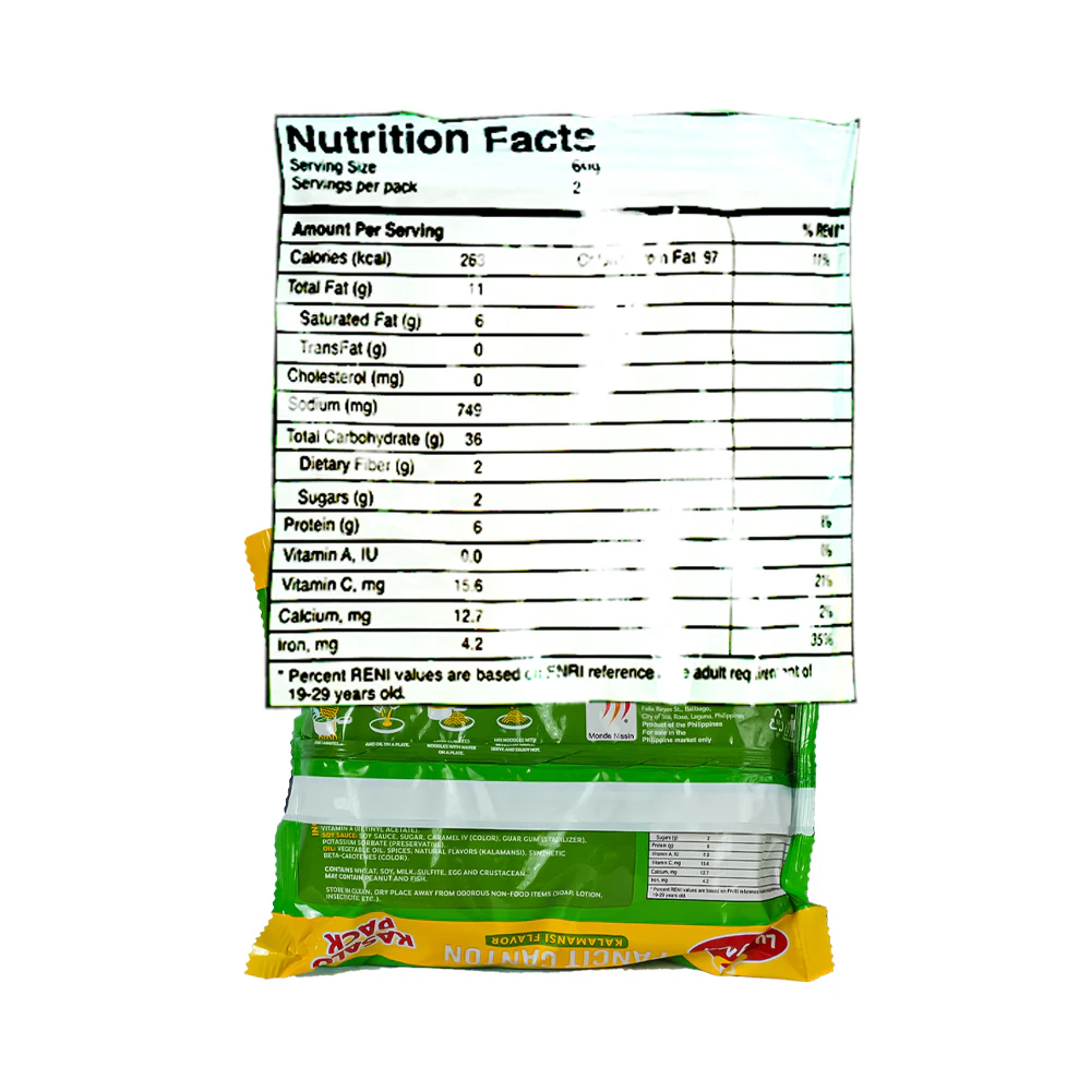 Lucky Me Pancit Canton Kalamansi Kasalo Pack 120g - Image 3