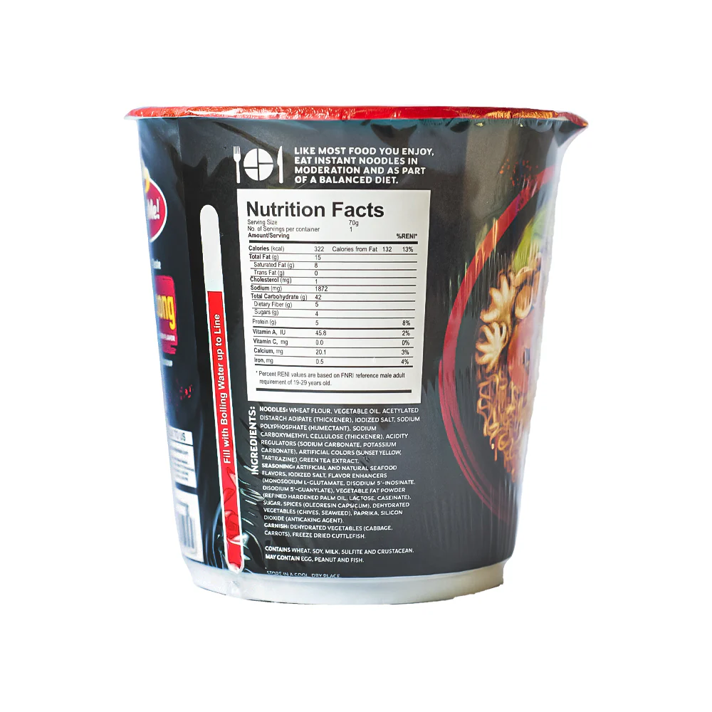 Lucky Me Supreme Noodles Jjampong 70g - Image 2