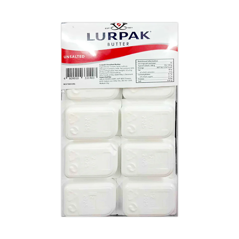 Lurpak Unsalted Butter in Cup 8g x 10's - Image 2