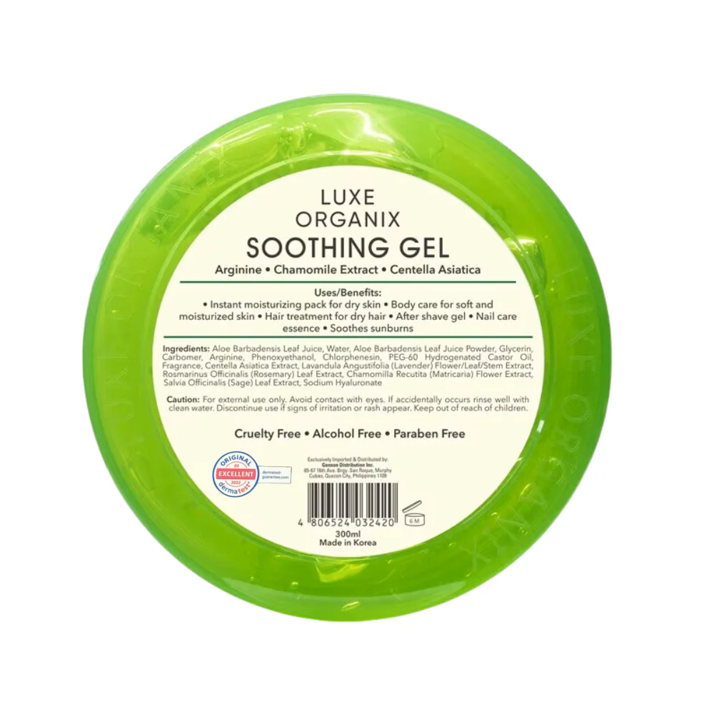 Luxe Organix Aloe Vera Soothing Gel 99% 300ml - Image 3