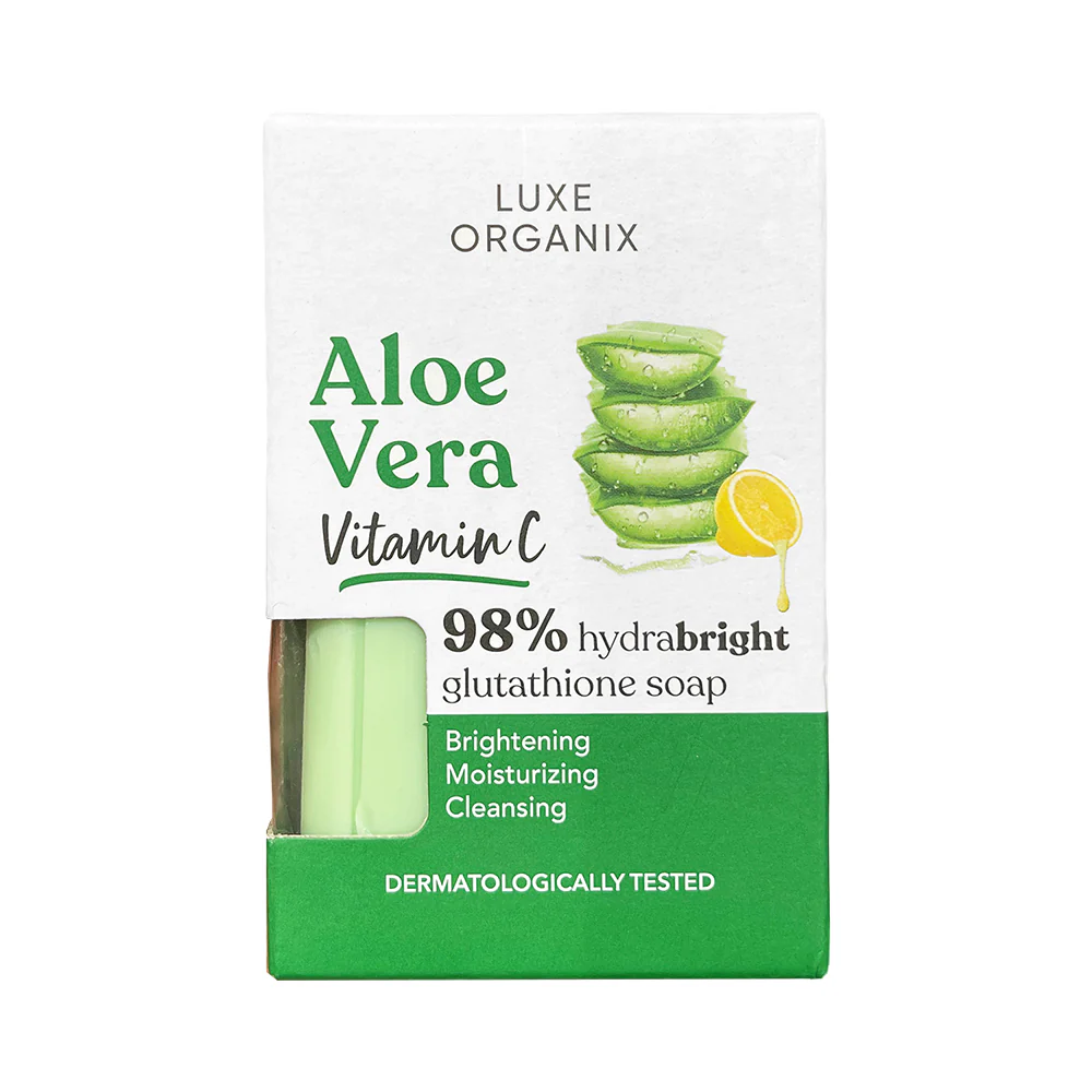 Luxe Organix Aloe Vera Vitamin C Glutathione Soap 135g - Image 2