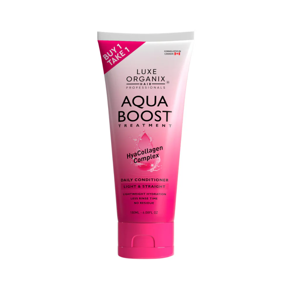 Luxe Organix Aqua Boost Hair Treatment Aqua Light And Straight 180ml - Image 2