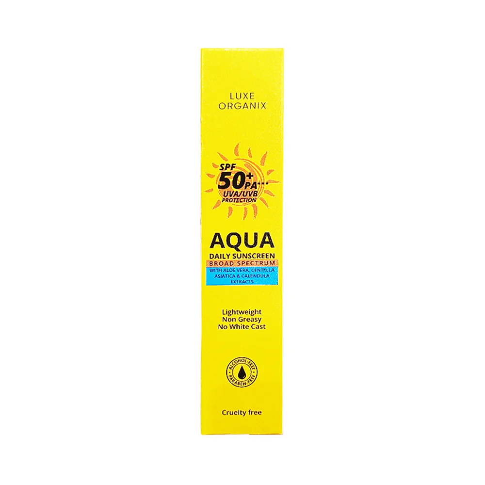 Luxe Organix Aqua Daily Sunscreen SPF50+ PA+++ UVA/UVB Protection 50ml - Image 3