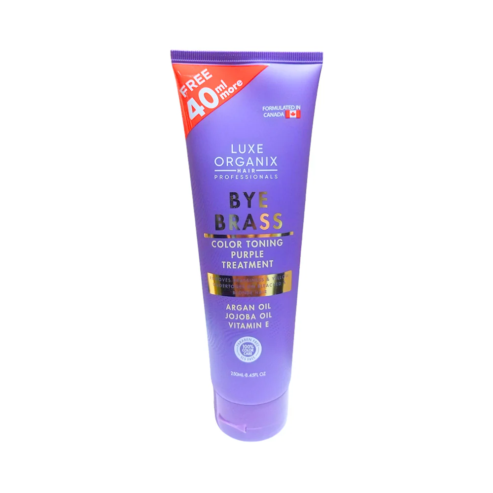 Luxe Organix Bye Brass Purple Conditioner 210ml - Image 2