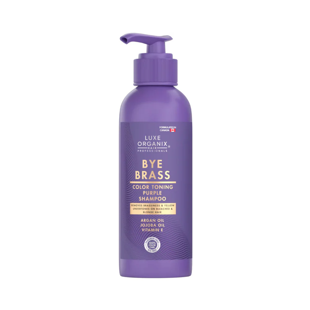 Luxe Organix Bye Brass Purple Shampoo 240ml - Image 2