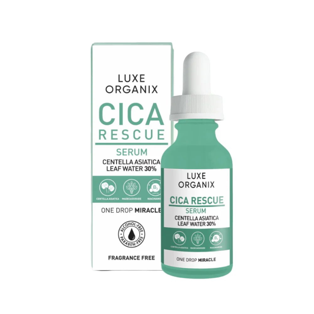 Luxe Organix Cica Rescue Calming Serum 30ml - Image 2