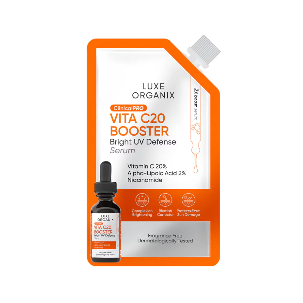 Luxe Organix Clinical Pro Vita C20 Booster Bright UV Defense Serum 7ml - Image 2