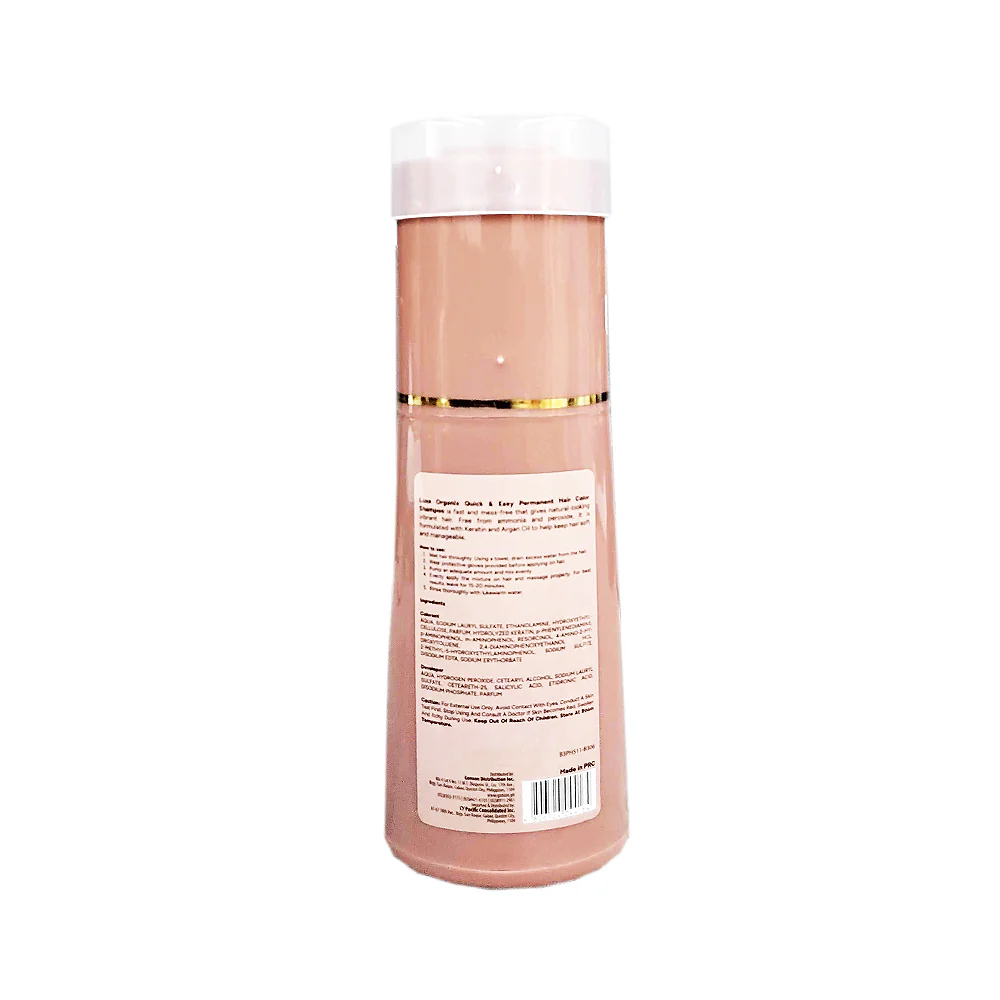Luxe Organix Hair Color Shampoo Chestnut Brown 200ml - Image 3