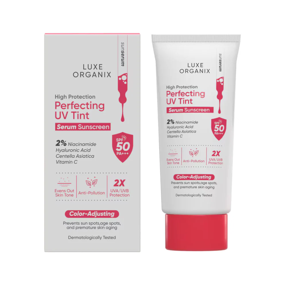 Luxe Organix High Protection Perfecting UV Tint Serum Sunscreen SPF 50 PA +++ 40g - Image 2