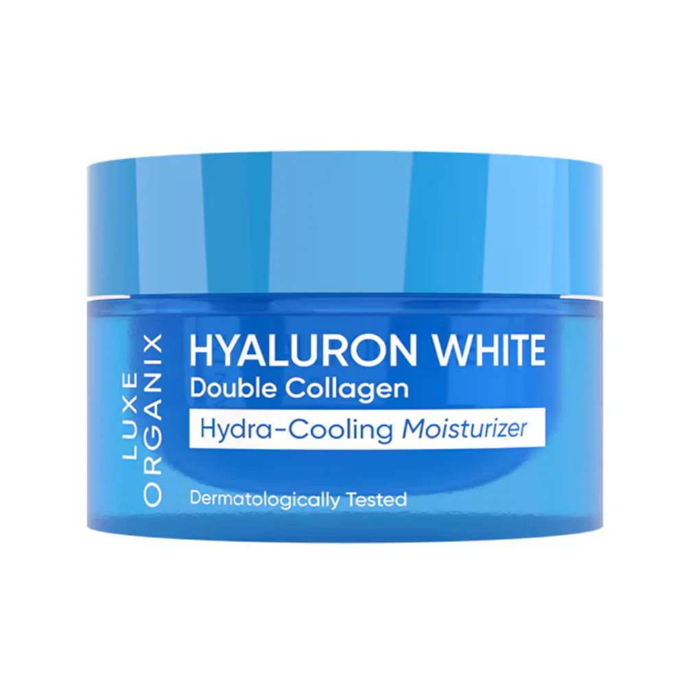 Luxe Organix Hyaluron White Double Collagen Hydra-Cooling Moisturizer 50g - Image 2