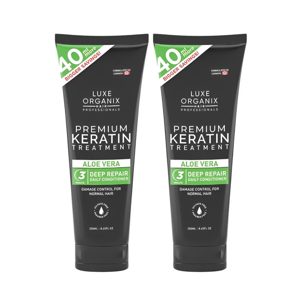 Luxe Organix Premium Keratin Treatment Aloe Vera 210ml x 2's - Image 2