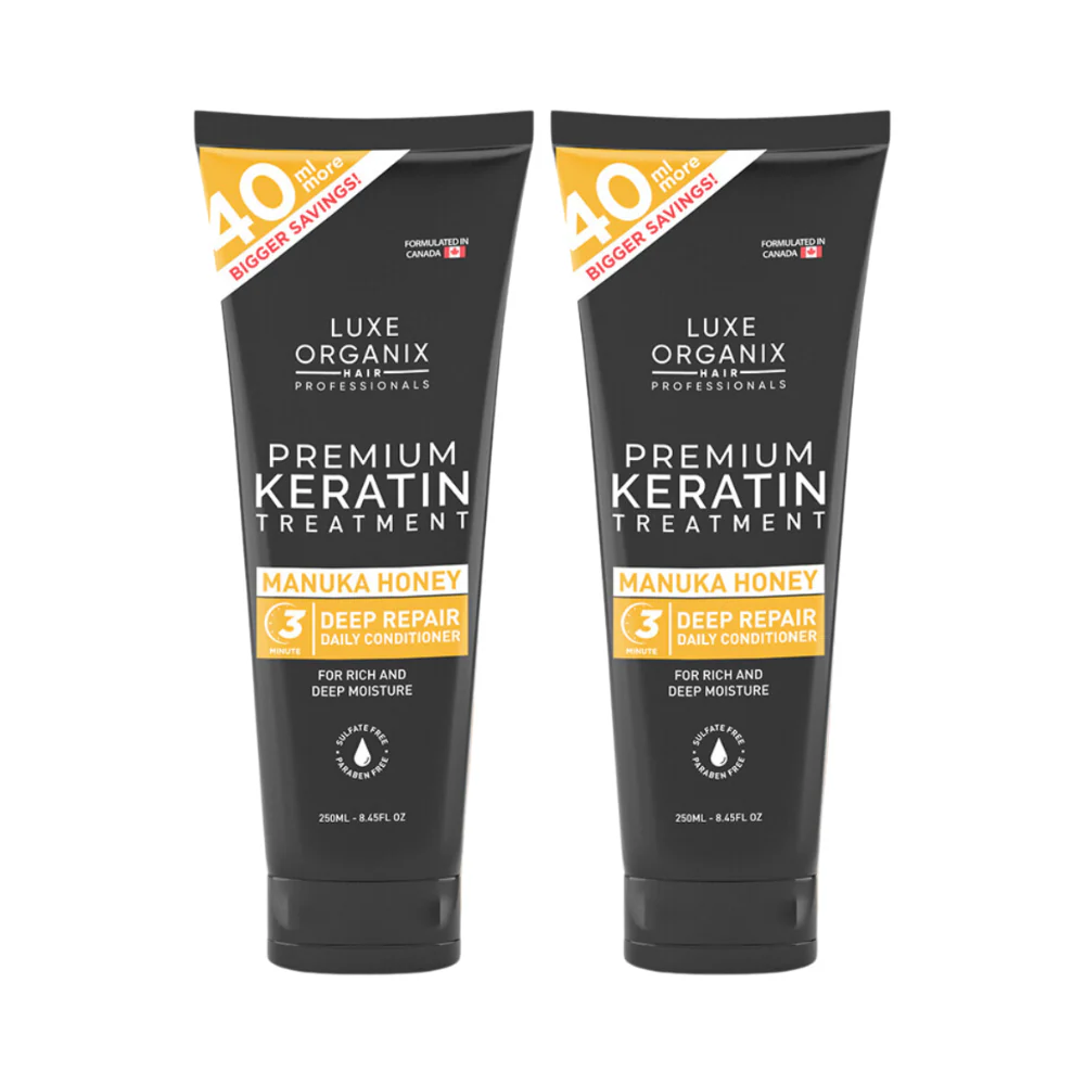 Luxe Organix Premium Keratin Treatment Manuka Honey 210ml x 2's - Image 2