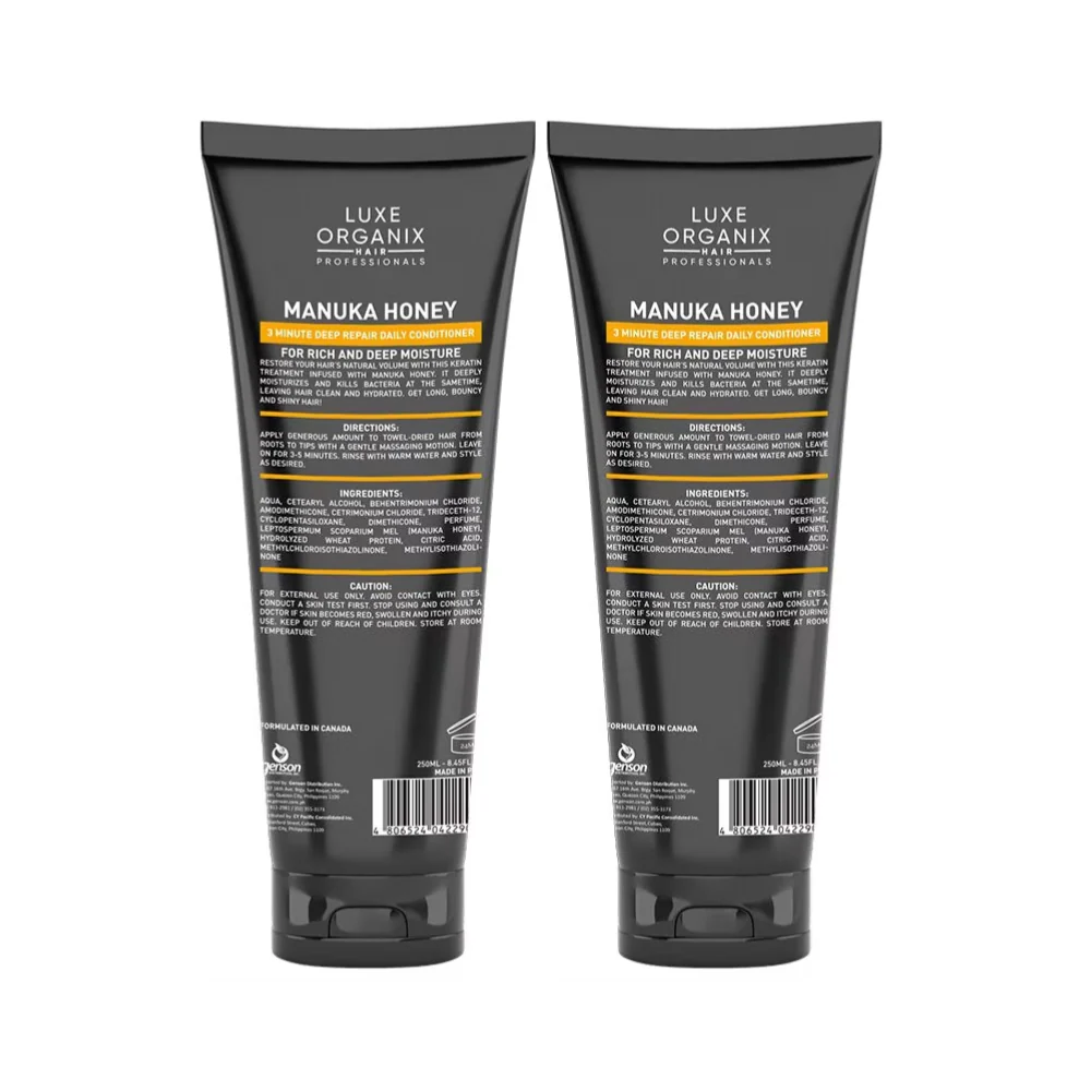 Luxe Organix Premium Keratin Treatment Manuka Honey 210ml x 2's - Image 3