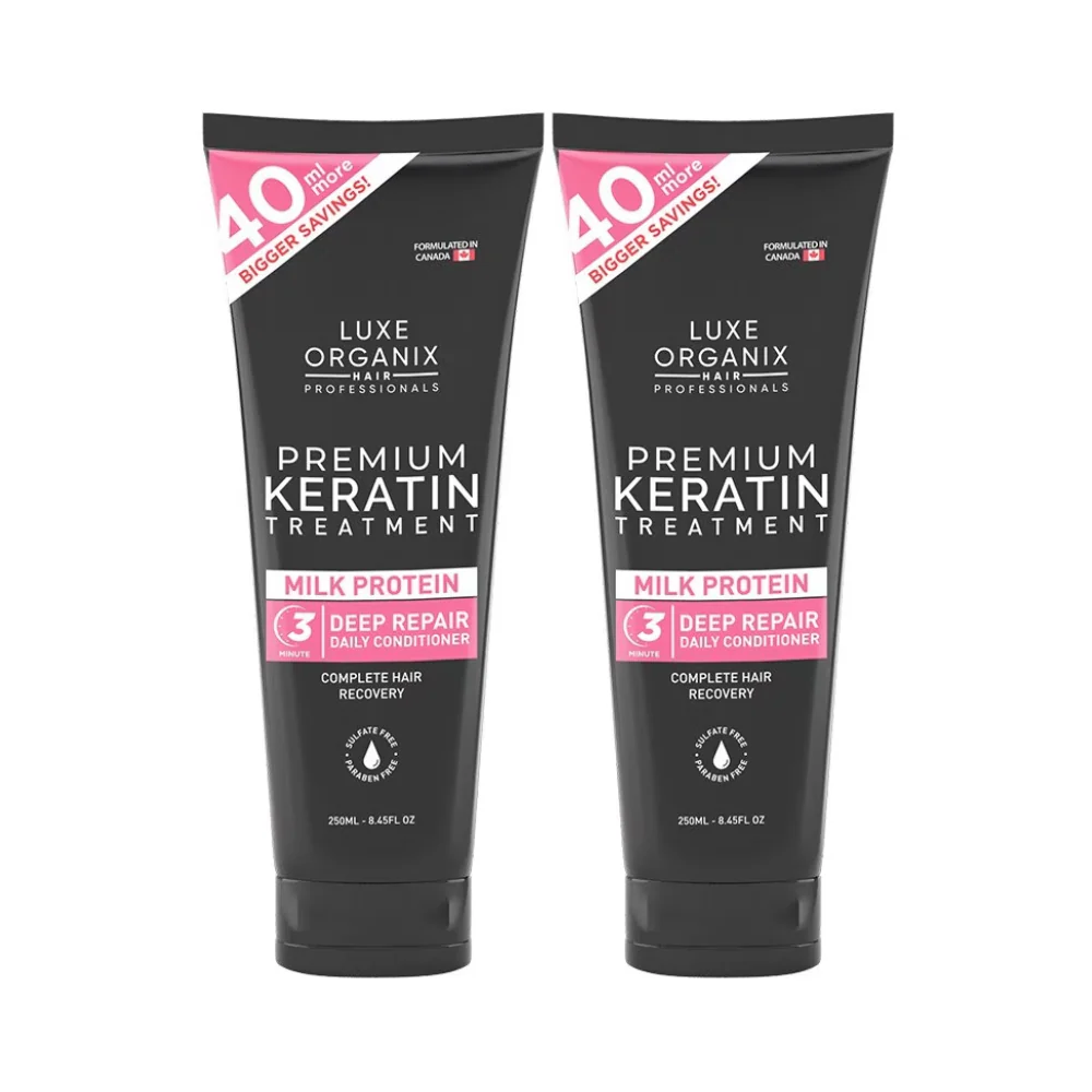 Luxe Organix Premium Keratin Treatment Milk Protein 210ml x 2's - Image 2
