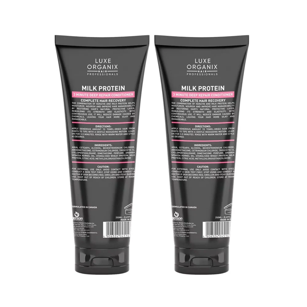 Luxe Organix Premium Keratin Treatment Milk Protein 210ml x 2's - Image 3