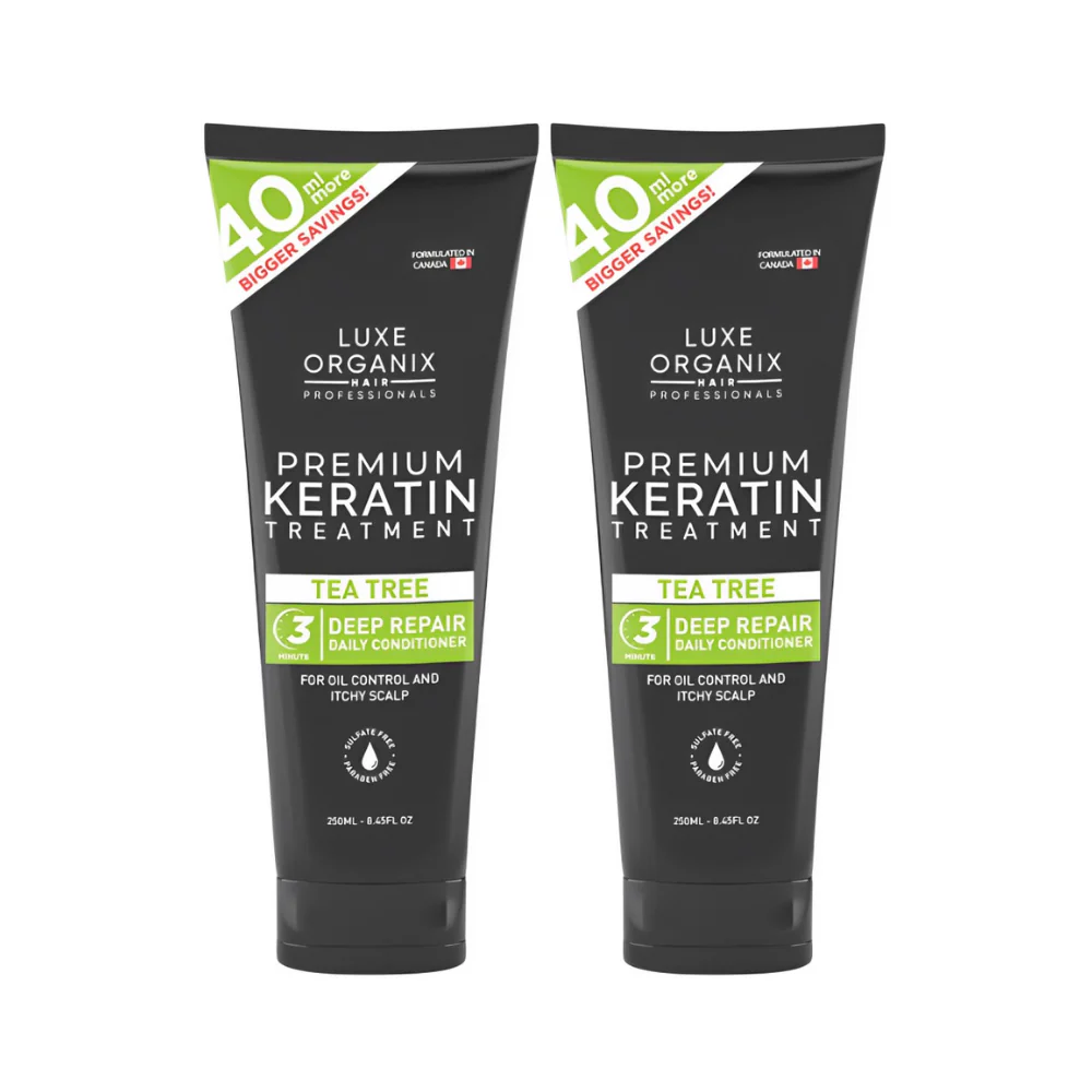 Luxe Organix Premium Keratin Treatment Tea Tree 210ml x 2's - Image 2