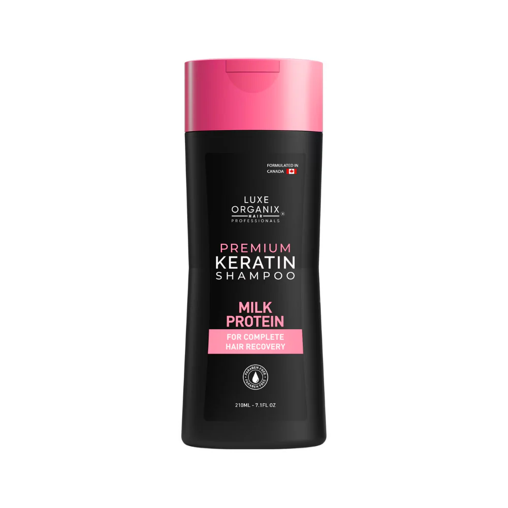 Luxe Organix Milk Protein Premium Keratin Shampoo 210ml - Image 2