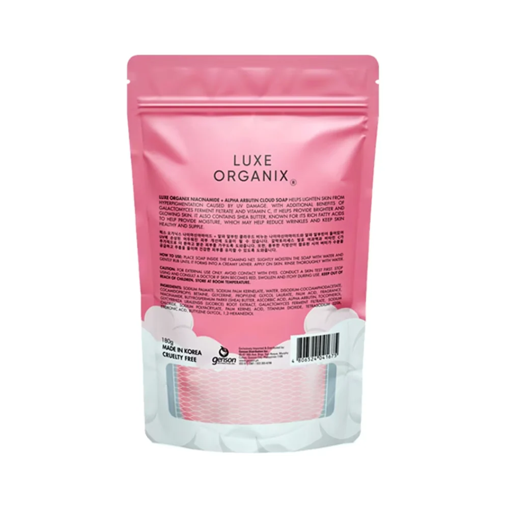 Luxe Organix Niacinamide Brightening Cloud Soap 180g - Image 3