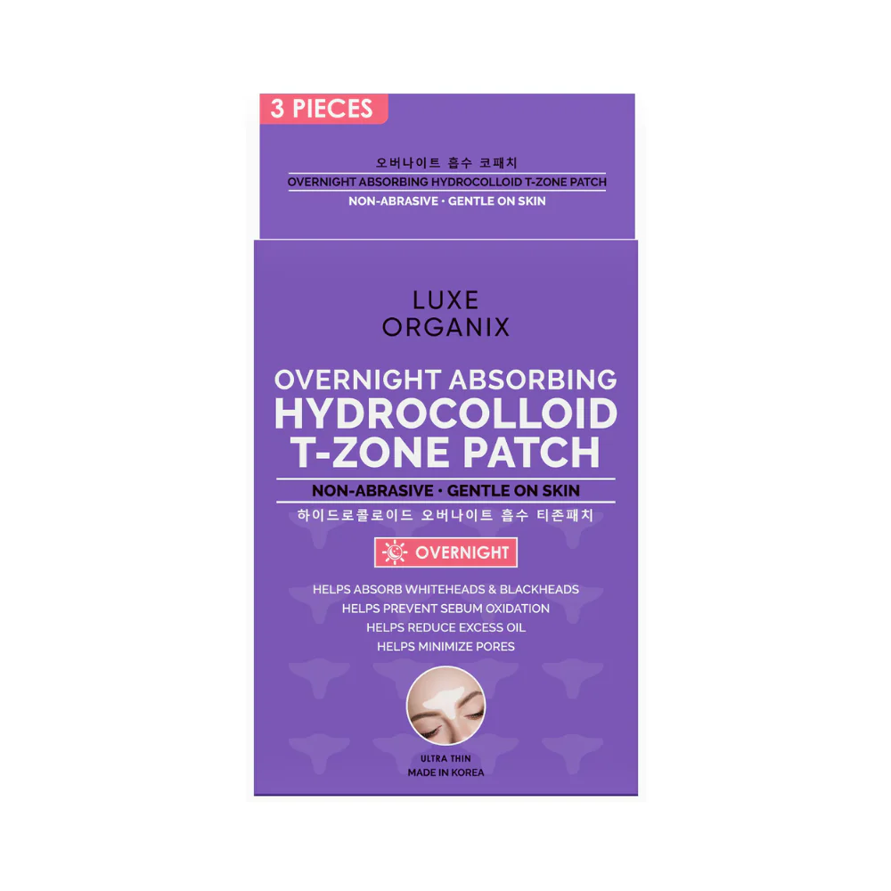 Luxe Organix Overnight Absorbing Hydrocolloid T-Zone Patch 3's - Image 2