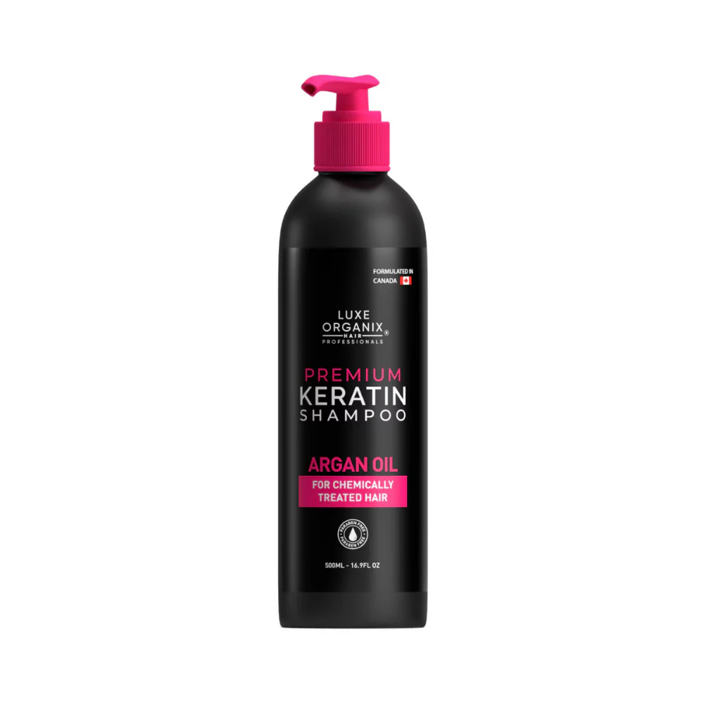 Luxe Organix Premium Keratin Argan Shampoo 500ml - Image 2