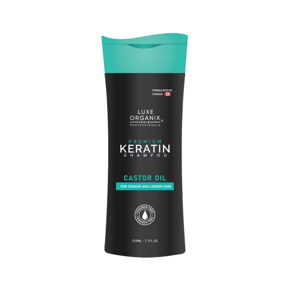 Luxe Organix Premium Keratin Castor Oil Shampoo 210ml - Image 2