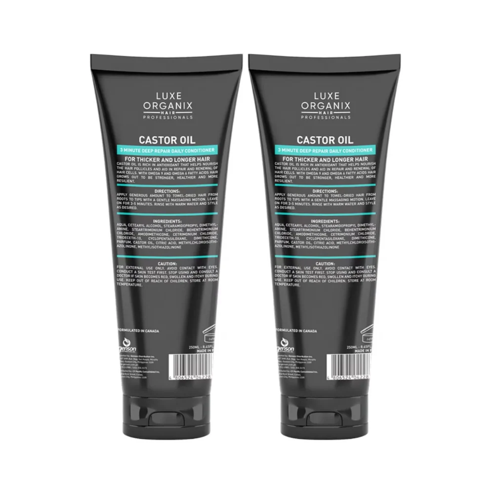 Luxe Organix Premium Keratin Treatment Castor Oil 210ml x 2's - Image 3