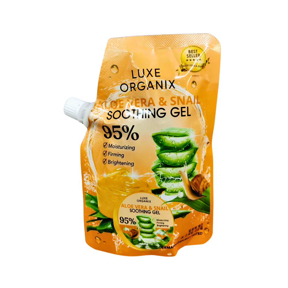 Luxe Organix Snail And Aloe Soothing Gel 95% 100ml - Image 2
