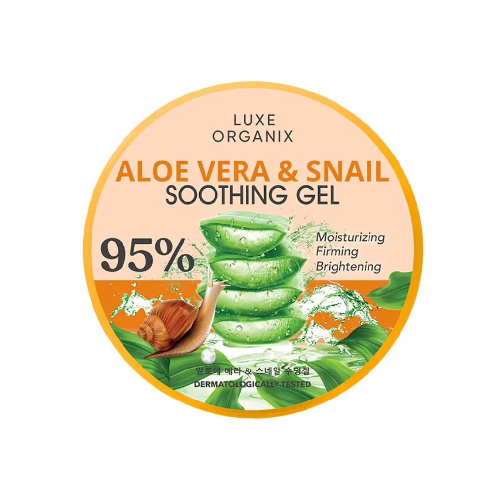 Luxe Organix Snail And Aloe Soothing Gel 95% 300ml - Image 2