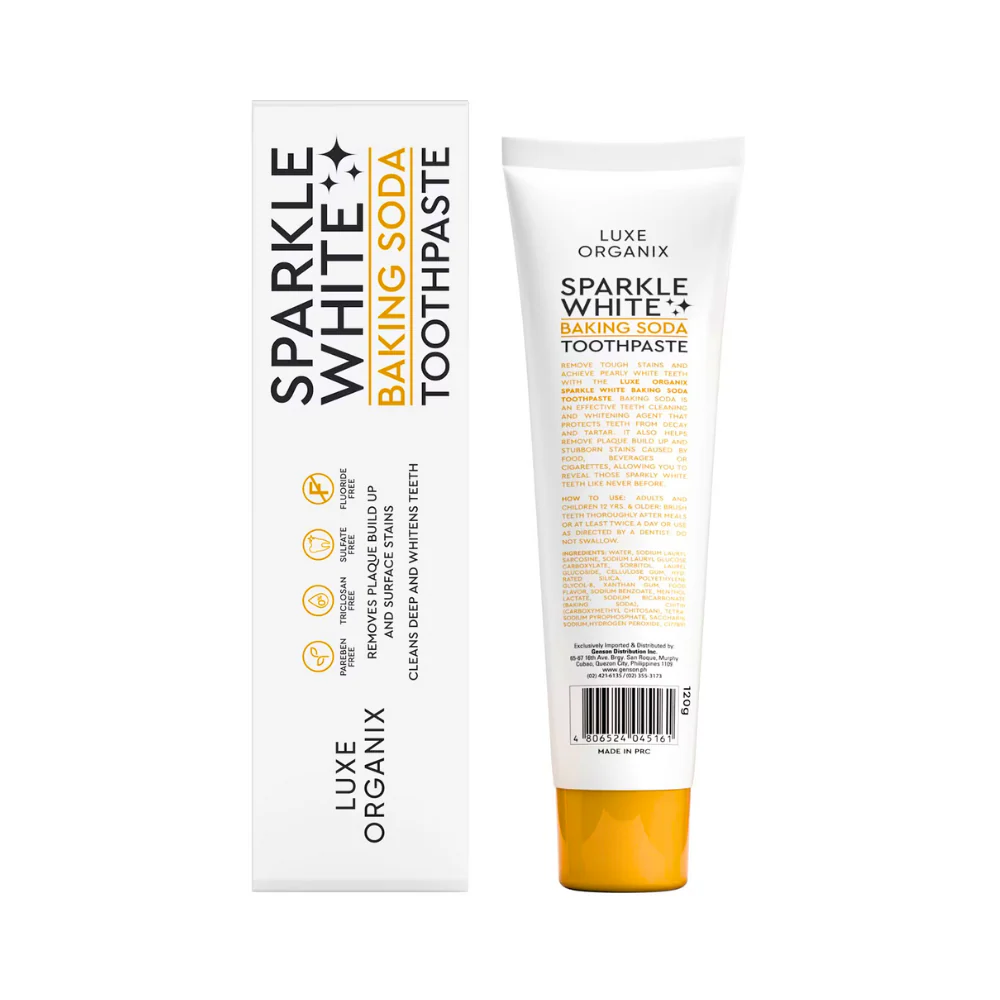 Luxe Organix Sparkle White Baking Soda Toothpaste 120g - Image 3