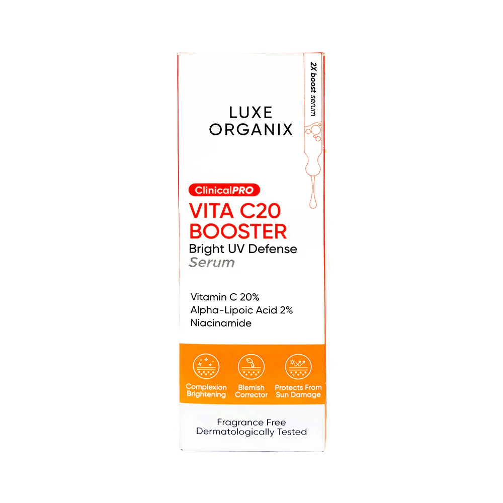 Luxe Organix Vit C20 Booster Bright UV Defense Serum 30ml - Image 2