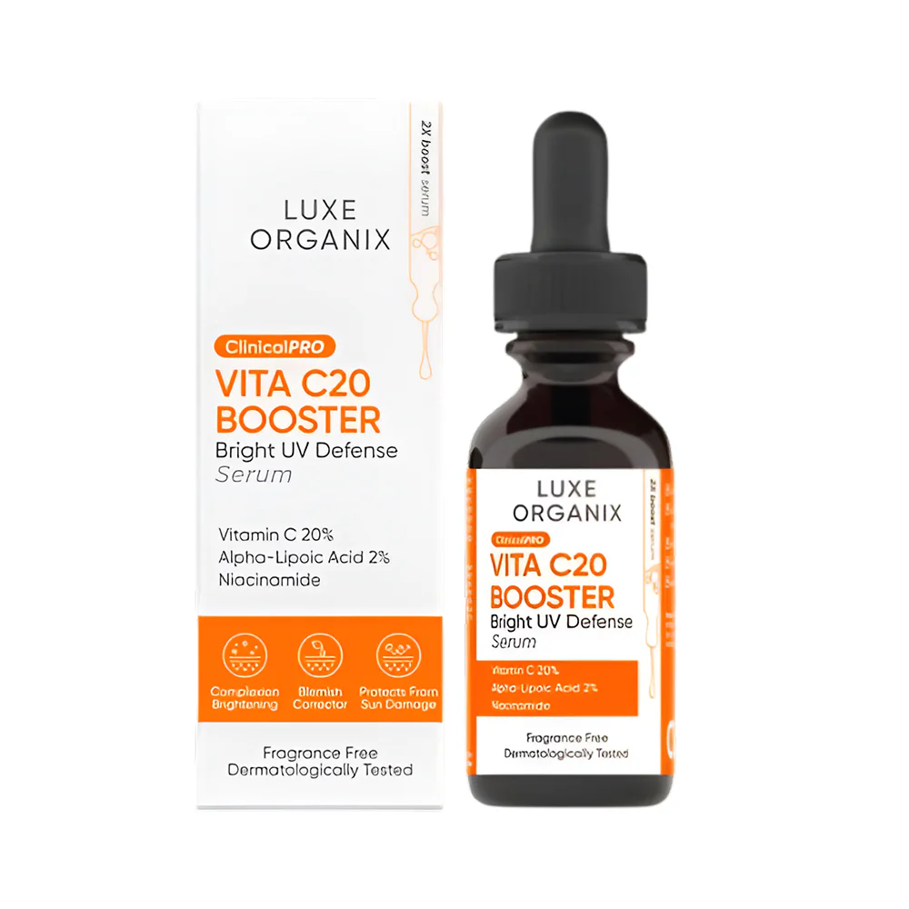 Luxe Organix Vit C20 Booster Bright UV Defense Serum 30ml - Image 3