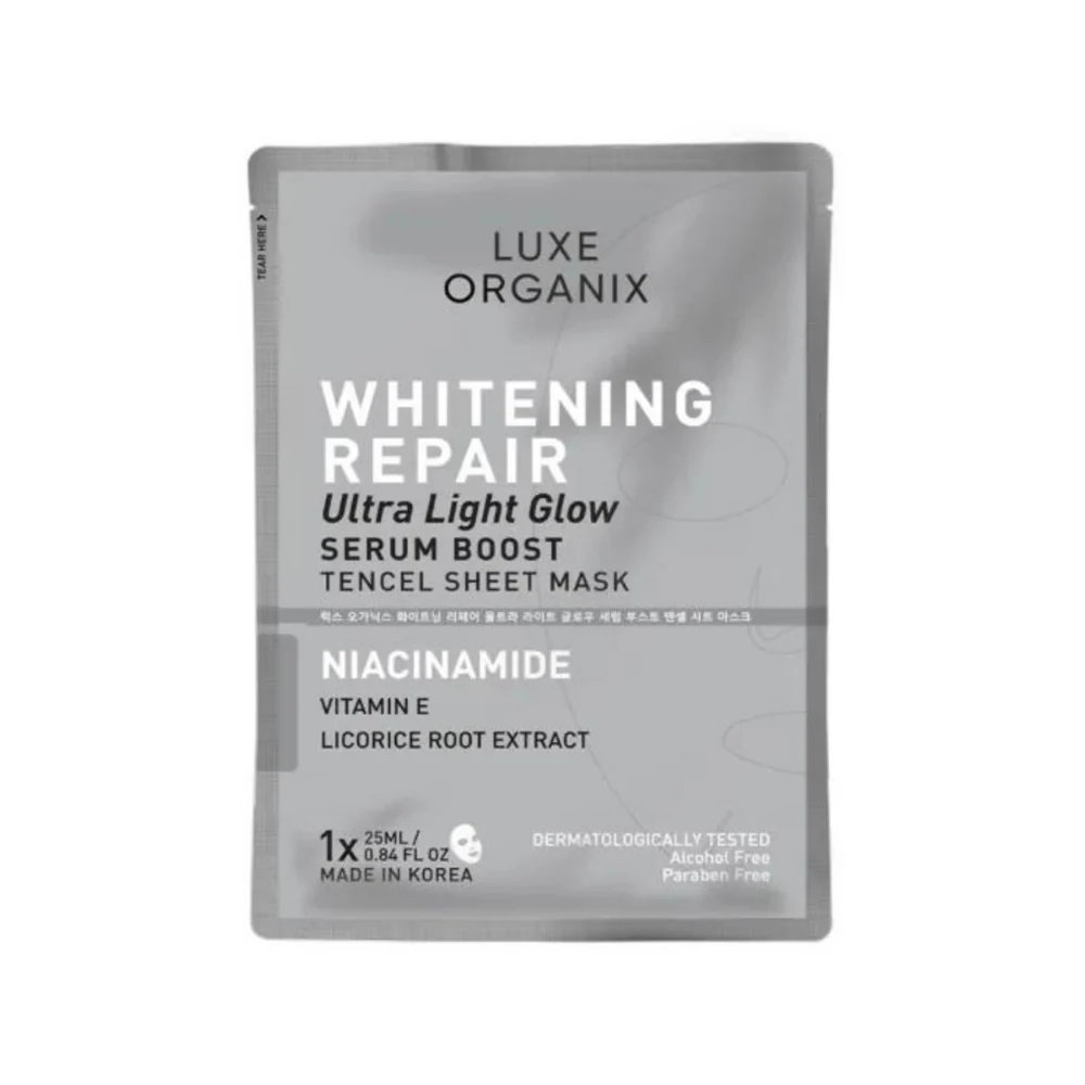 Luxe Organix Whitening Repair Serum Boost Mask 25ml - Image 2