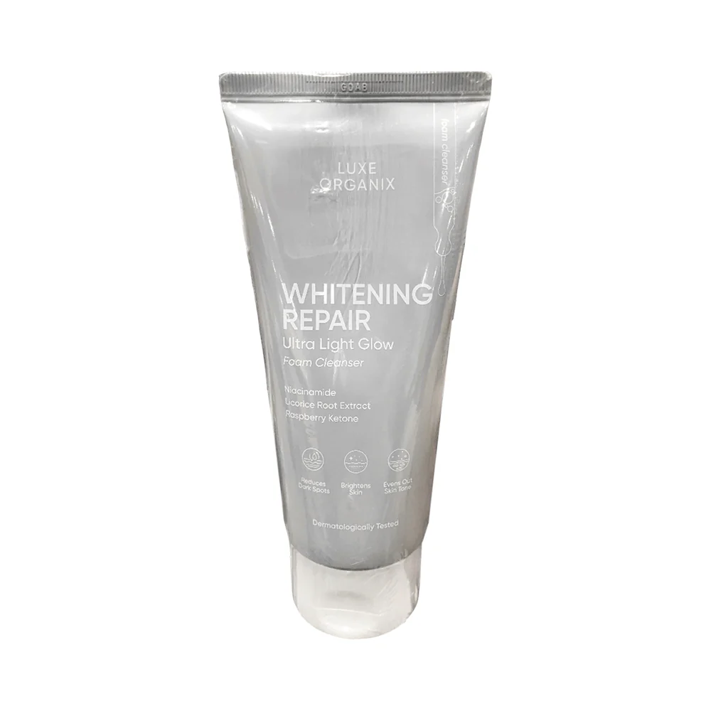 Luxe Organix Whitening Repair Ultra Light Glow Foam Cleanser 150g - Image 2