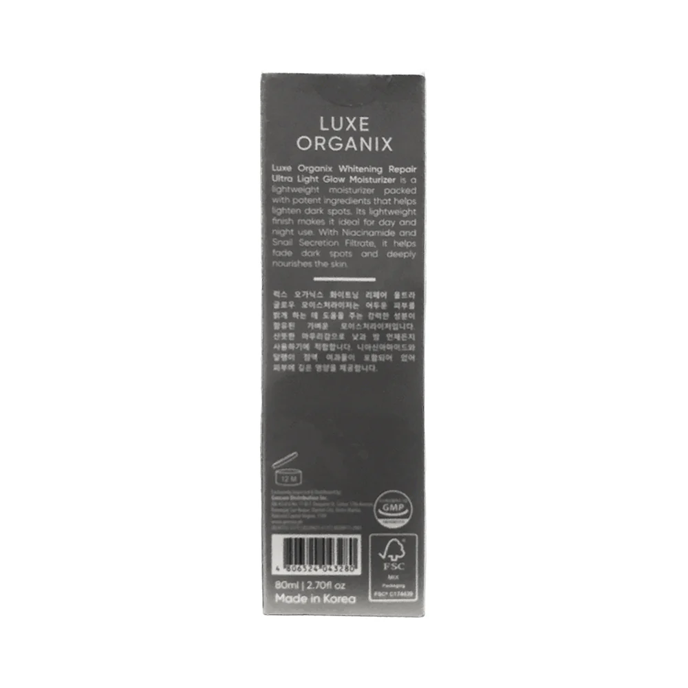 Luxe Organix Whitening Repair Ultra Light Glow Moisturizer 80ml - Image 4