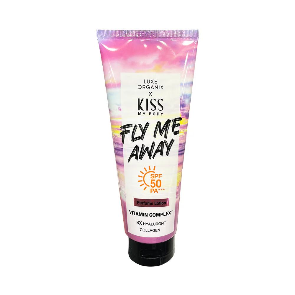 Luxe Organix x Kiss My Body Fly Me Away SPF 50 PA+++ Perfume Lotion 200ml - Image 2