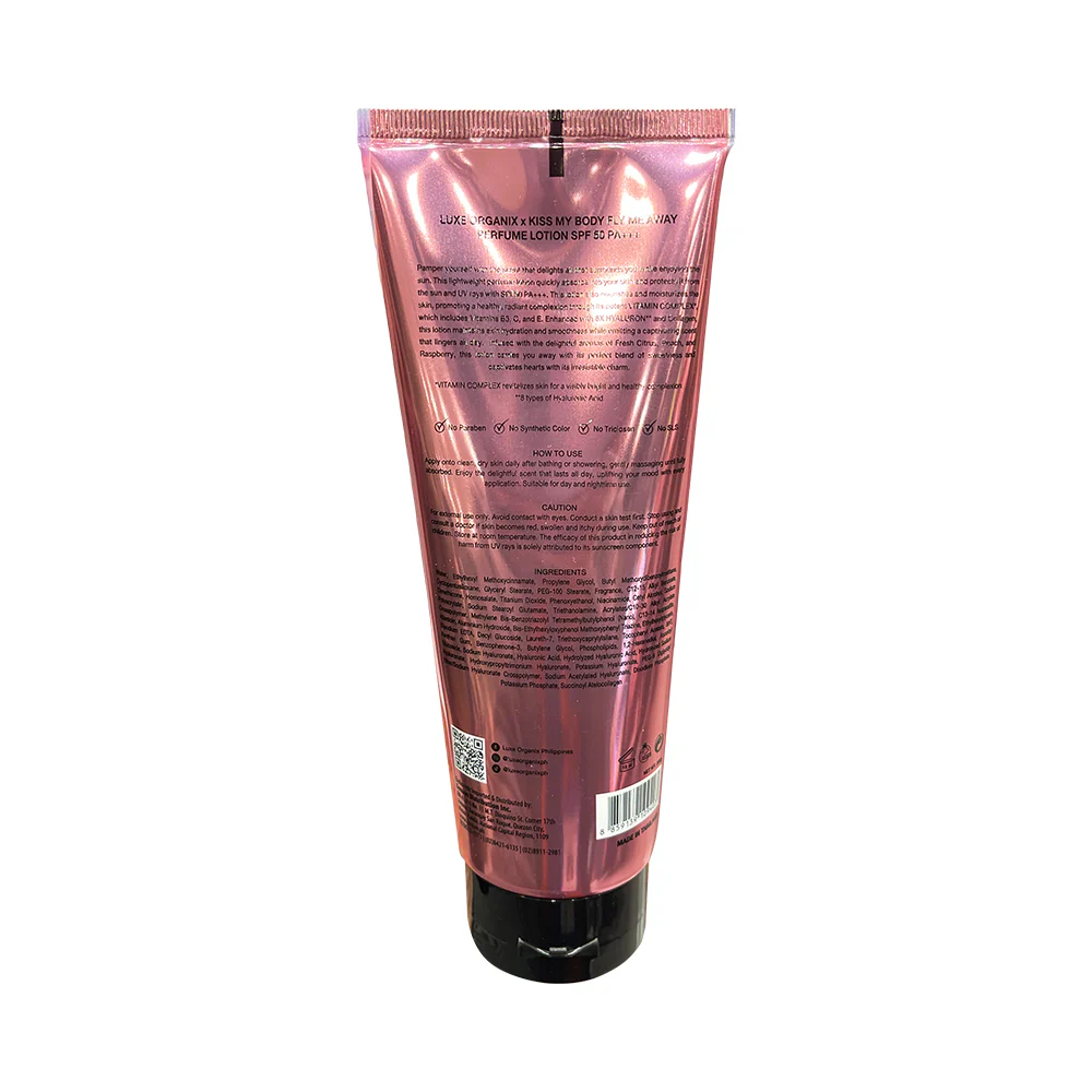 Luxe Organix x Kiss My Body Fly Me Away SPF 50 PA+++ Perfume Lotion 200ml - Image 3
