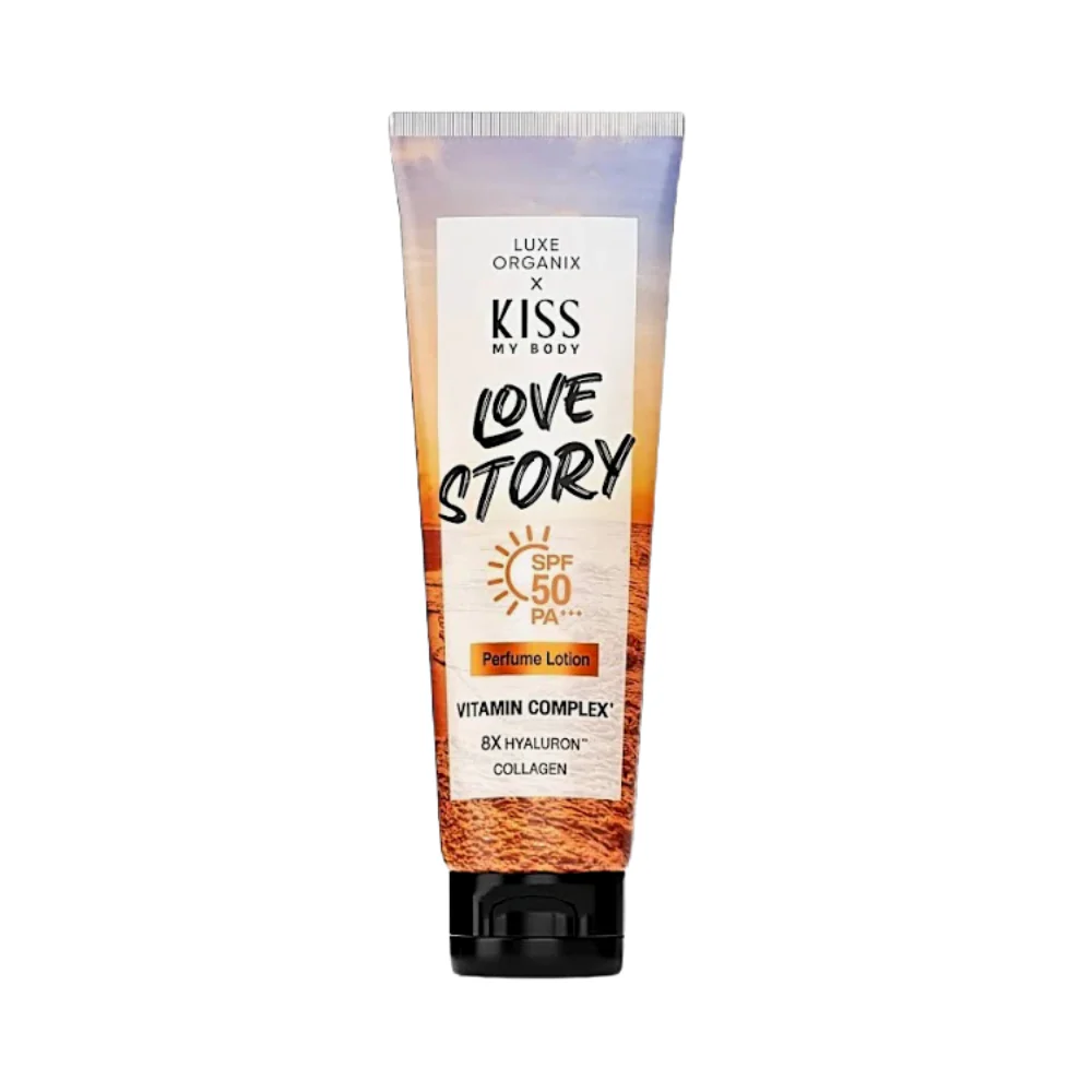 Luxe Organix x Kiss My Body Love Story SPF 50 PA+++ Perfume Lotion 200g - Image 2