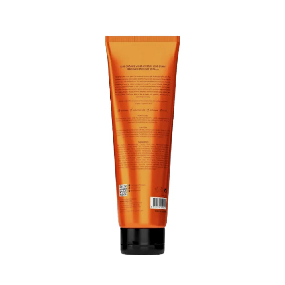 Luxe Organix x Kiss My Body Love Story SPF 50 PA+++ Perfume Lotion 200g - Image 3