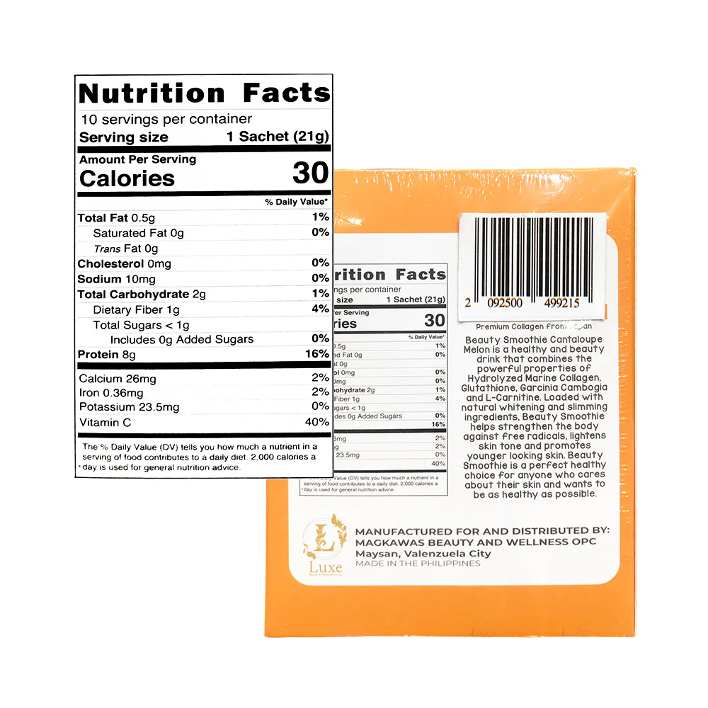 Luxe Slim Beauty Smoothie Cantaloupe Melon - Image 4