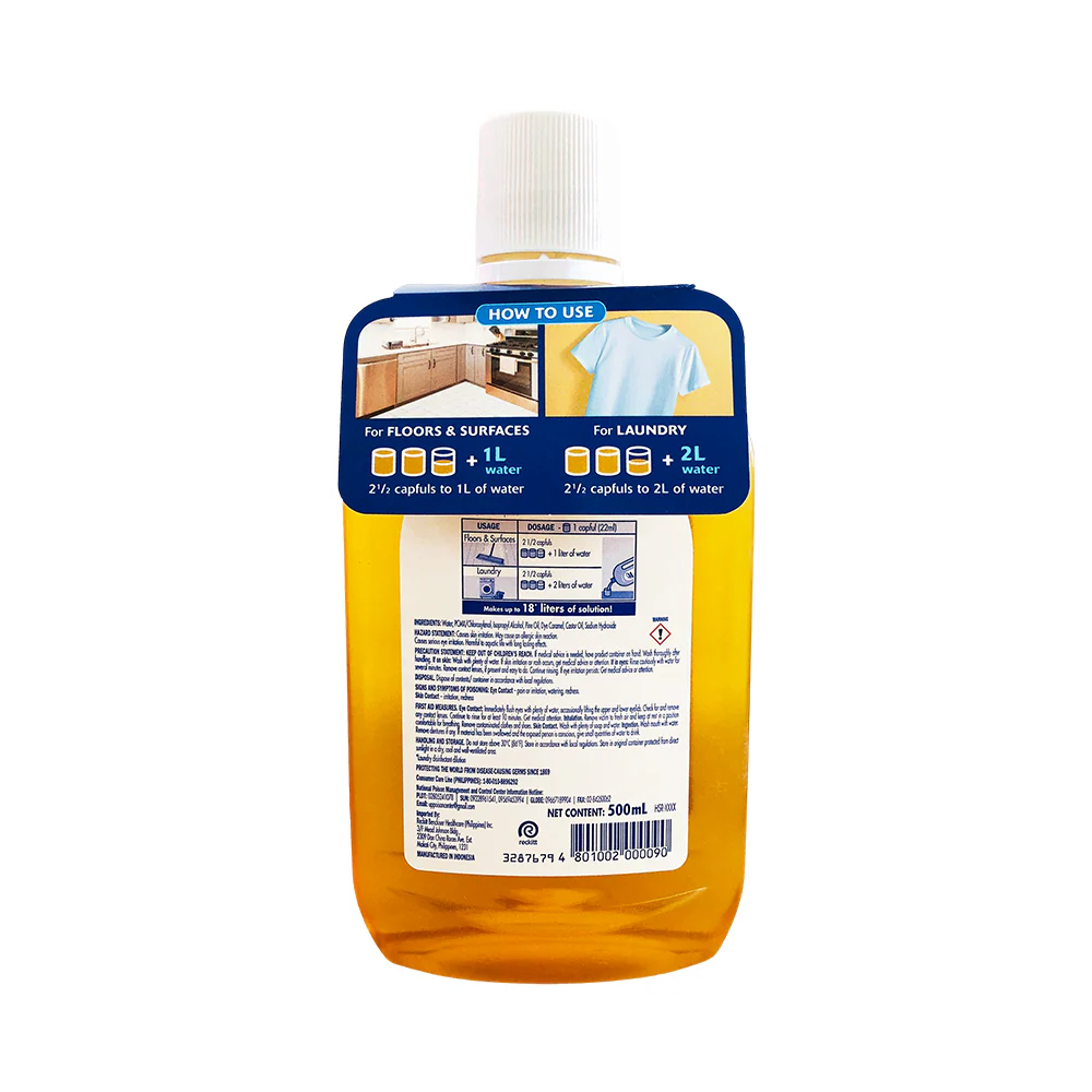 Lysol Liquid Disinfectant Concentrate All In One Pine Scent 500ml - Image 2