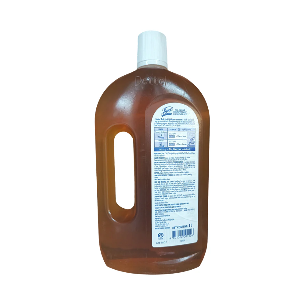 Lysol Liquid Disinfectant Concentrate Pine Scent 1L - Image 2