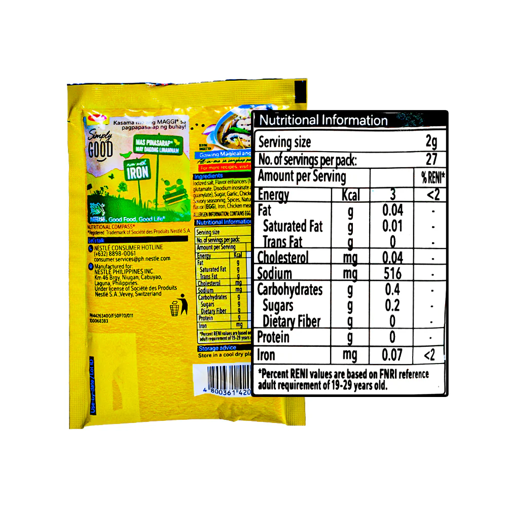 Maggi Magic Sarap Granules Seasoning 55g - Image 2
