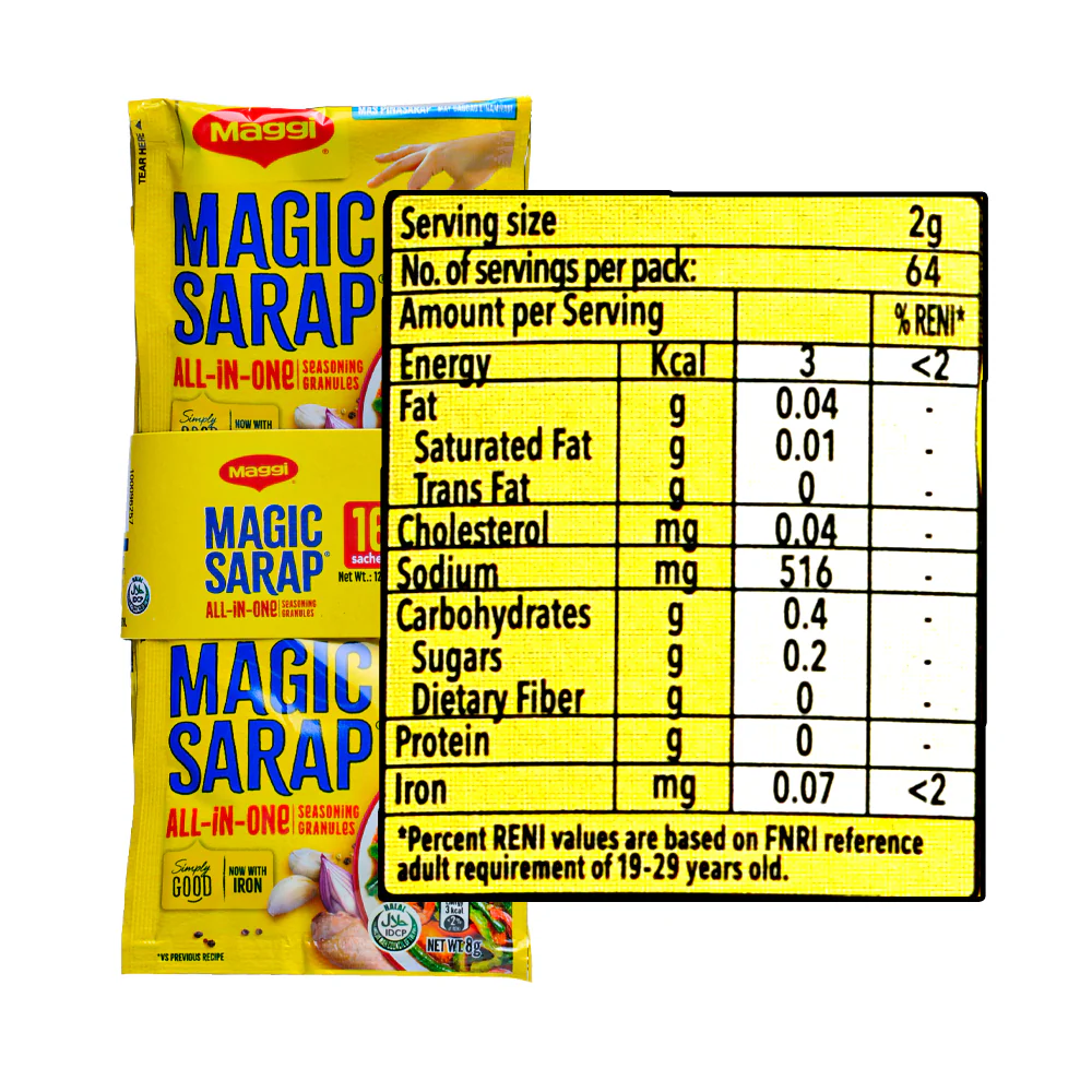 Maggi Magic Sarap Granules Seasonings 8g x 16's - Image 3
