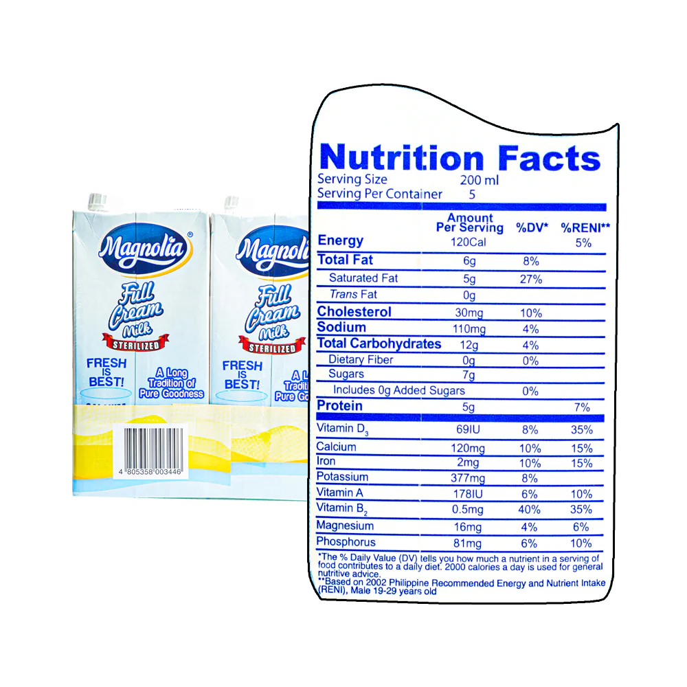 Magnolia Sterilized Full Cream Milk 1L x 2's - Image 3