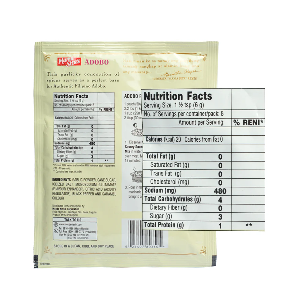 Mama Sita's Adobo Savory Sauce Mix 50g - Image 2
