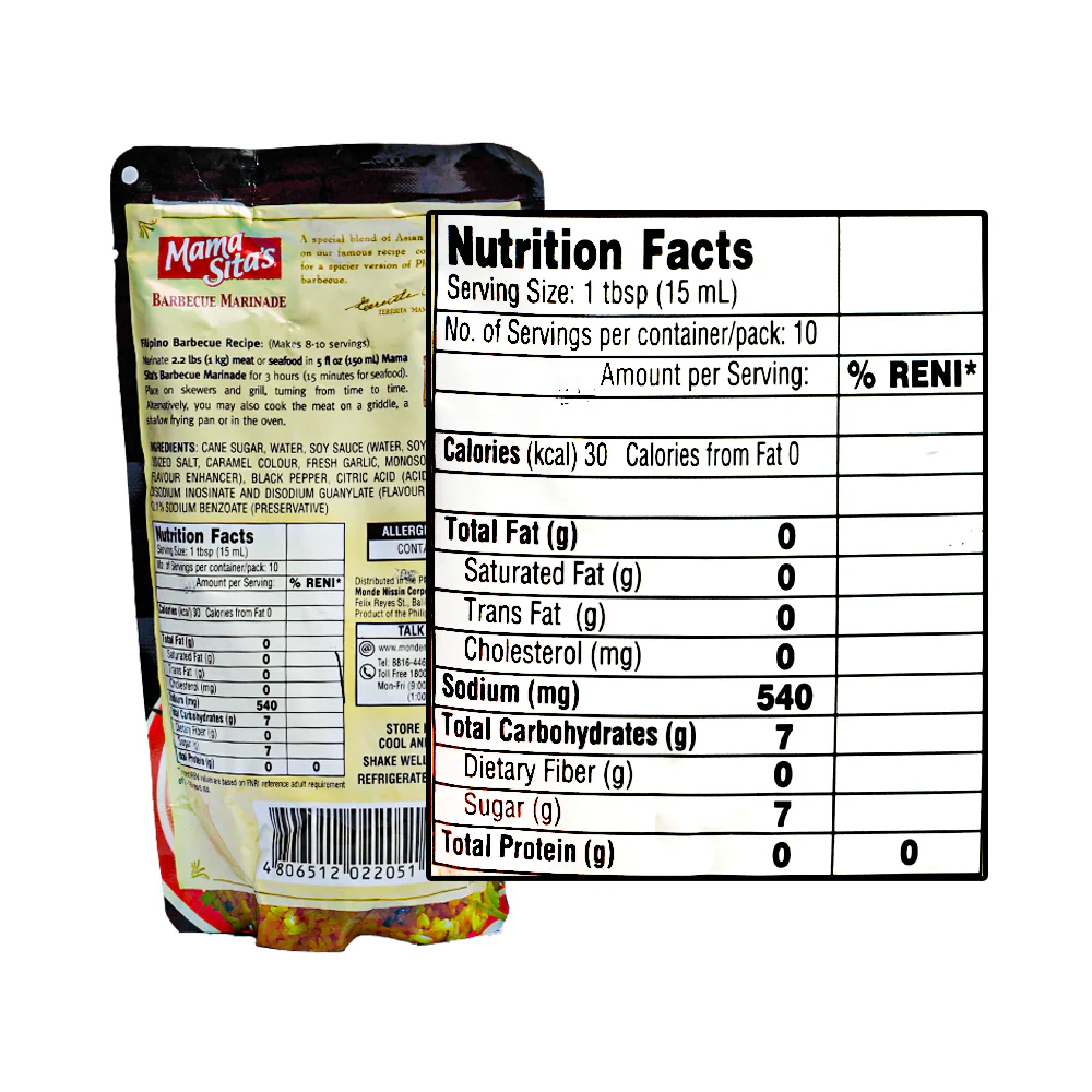 Mama Sita's Barbeque Marinade Doy Pack 150ml - Image 2