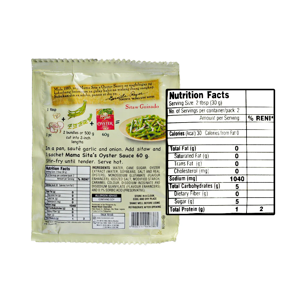 Mama Sita's Oyster Sauce 60g - Image 2