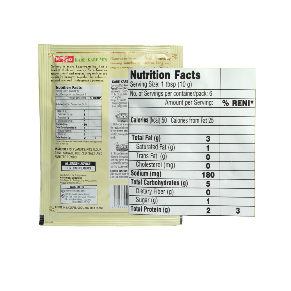 Mama Sitas Peanut Sauce Kare-kare Mix 57g - Image 2